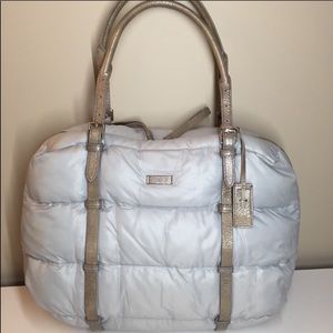 TUMI | puffy nylon handbag